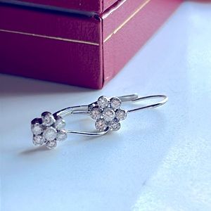 14k diamond ADL flower earrings. .40 Dia